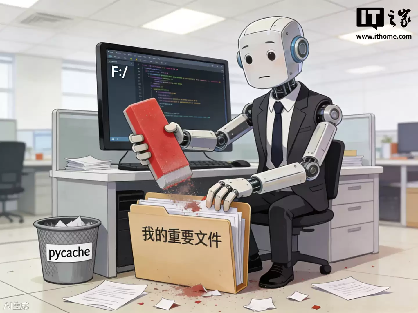 网友用GPT 5.3 AI写脚本清理文件,因1个符号导致磁盘清空