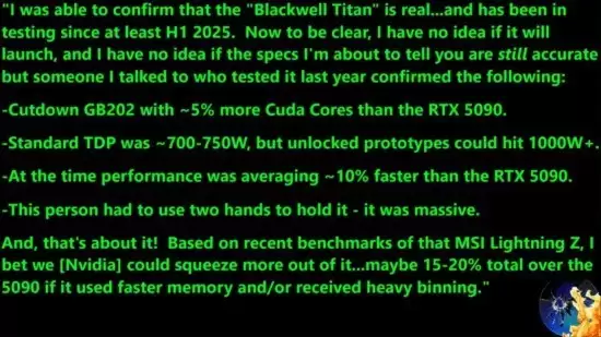 NVIDIA新卡皇RTX 5090 Ti再曝光：性能提升10%