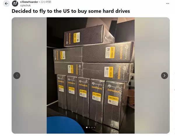 英国硬盘价格高得让人飞到美国购买：跨越半个地球竟比本地购买便宜