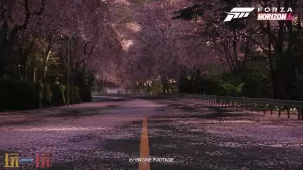 《极限竞速地平线6》环境场景展示：樱花道山丘环境超美