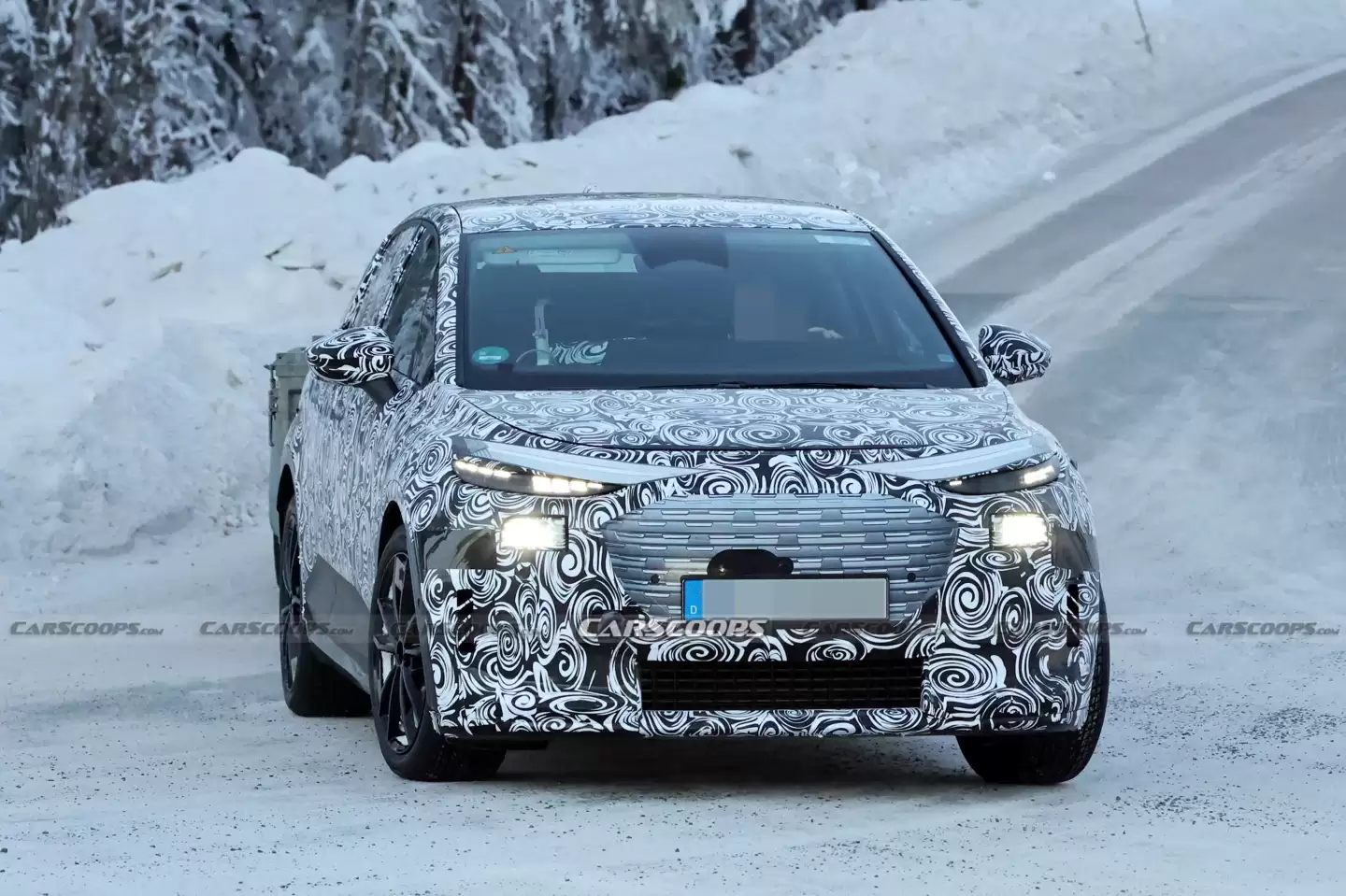 奥迪最小纯电SUV：新A2 e-tron路测图曝光