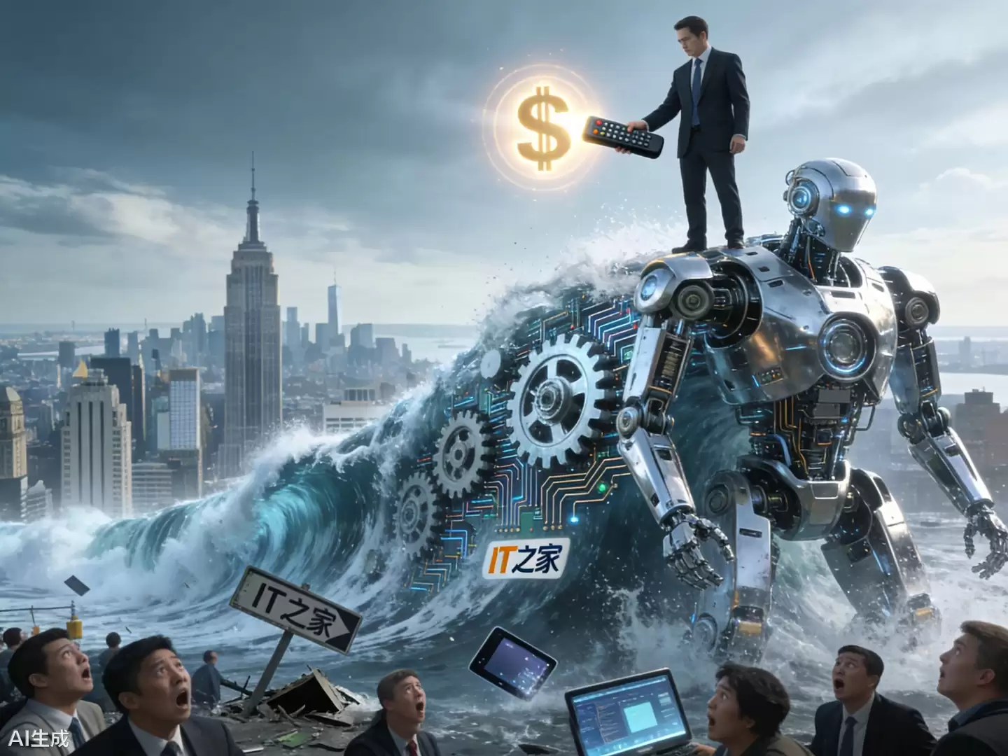 前花旗高管警告：未来几十年人工智能机器人数量将超劳动人口