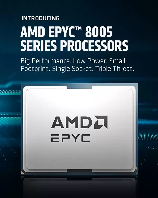 AMD发布EPYC 8005系列:84个Zen5c核心只要225W