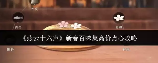 《燕云十六声》新春百味集高价点心攻略