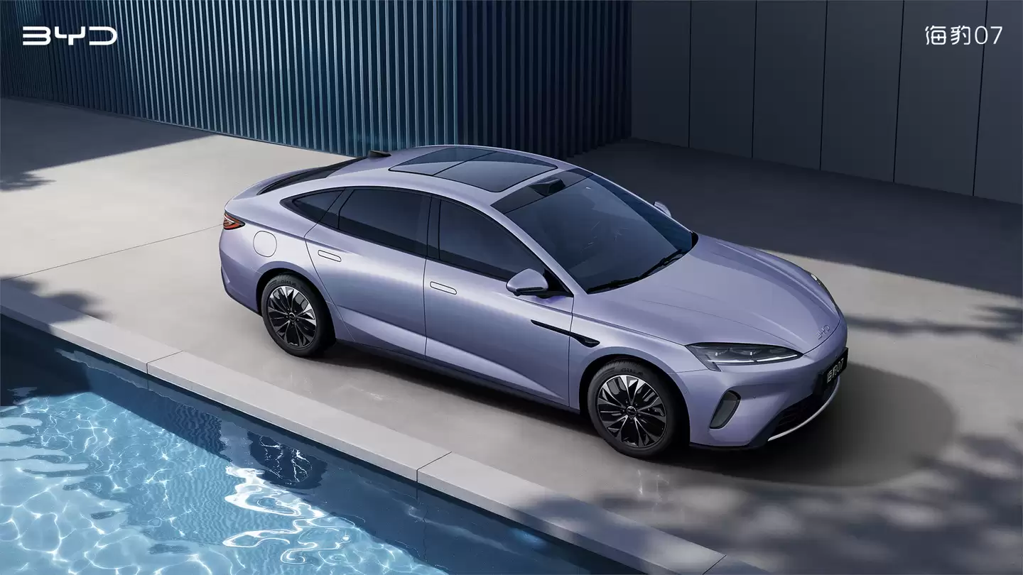 比亚迪海豹07 EV内饰官图公布：搭载“海曜新奢座舱”