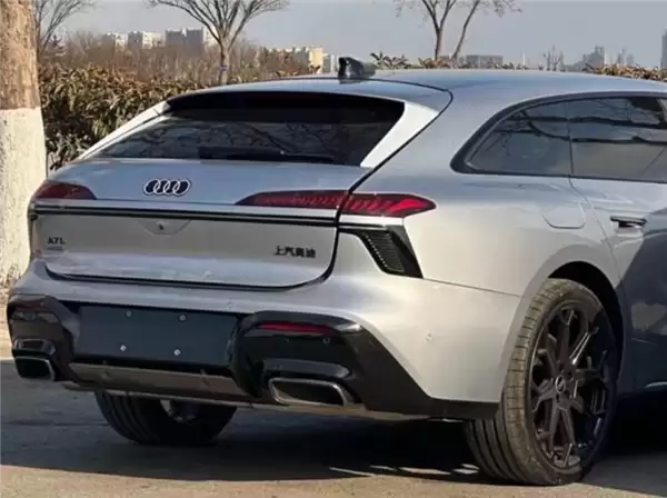 中国特供旅行车来了!上汽奥迪A7L无伪装谍照曝光:巨型黑色包围成焦点