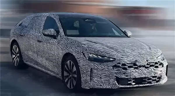 中国特供旅行车来了!上汽奥迪A7L无伪装谍照曝光:巨型黑色包围成焦点