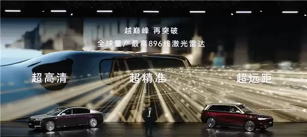 全球第一!华为量产896线激光雷达:超高清、超精准、超远距