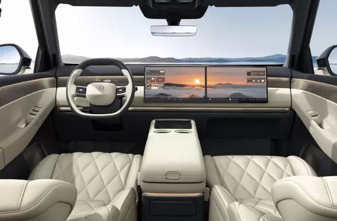 前排双联屏+后排吸顶屏 上汽大众ID.ERA 9X内饰发布
