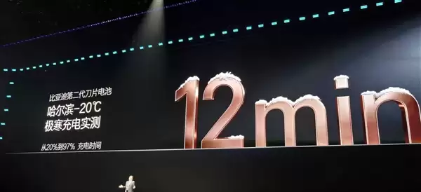 -20℃极寒不打折不！比亚第-代刀片池车实测：最快仅需分29