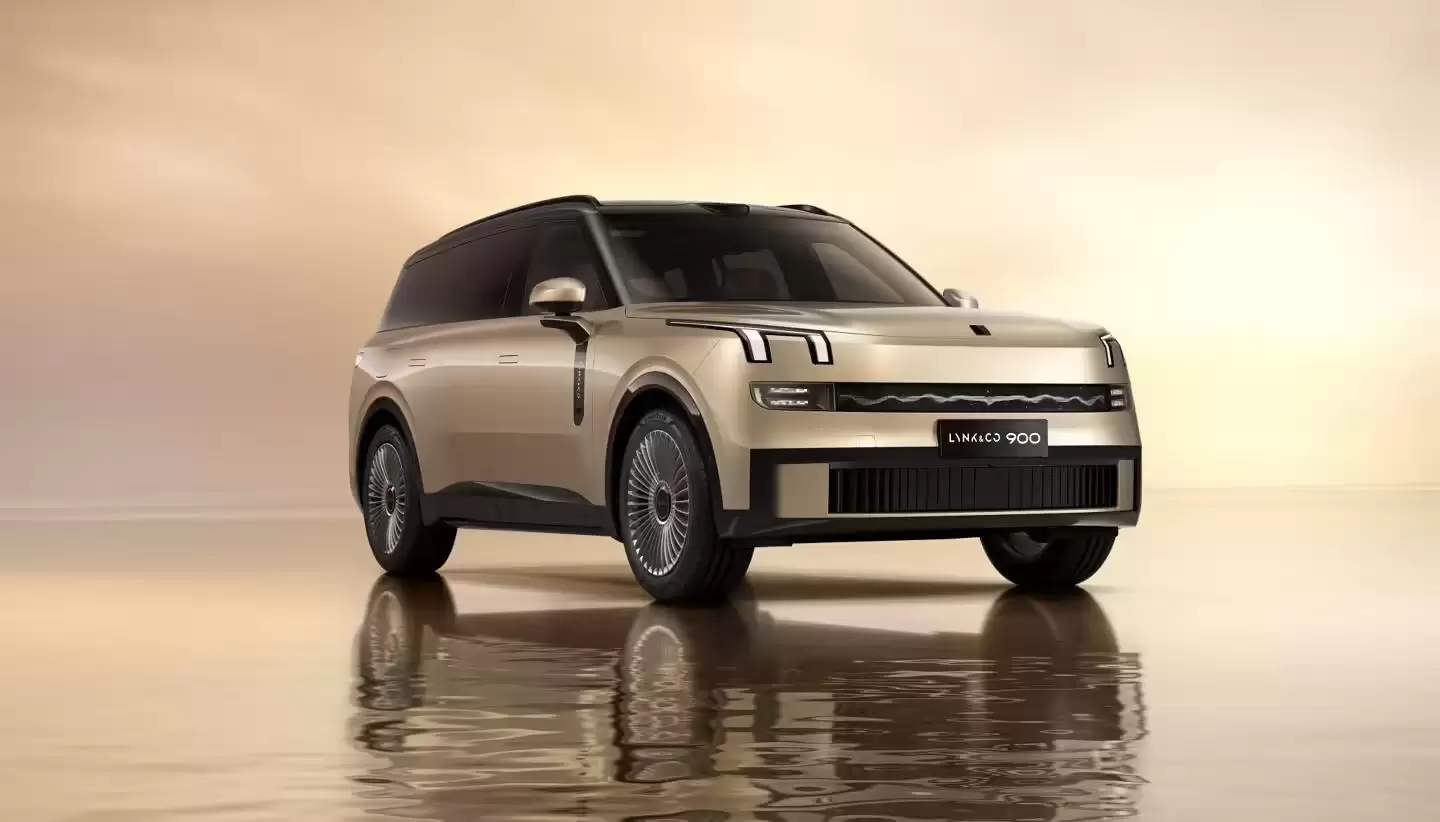 领克900大五座SUV官宣亮相，全新“日冕金”车身