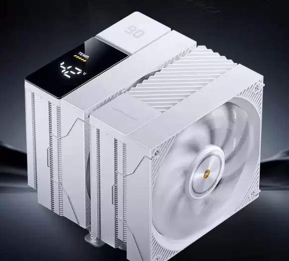 乔思伯CC90屏显风冷散热器首发329元起：顶部配磁吸数显模块