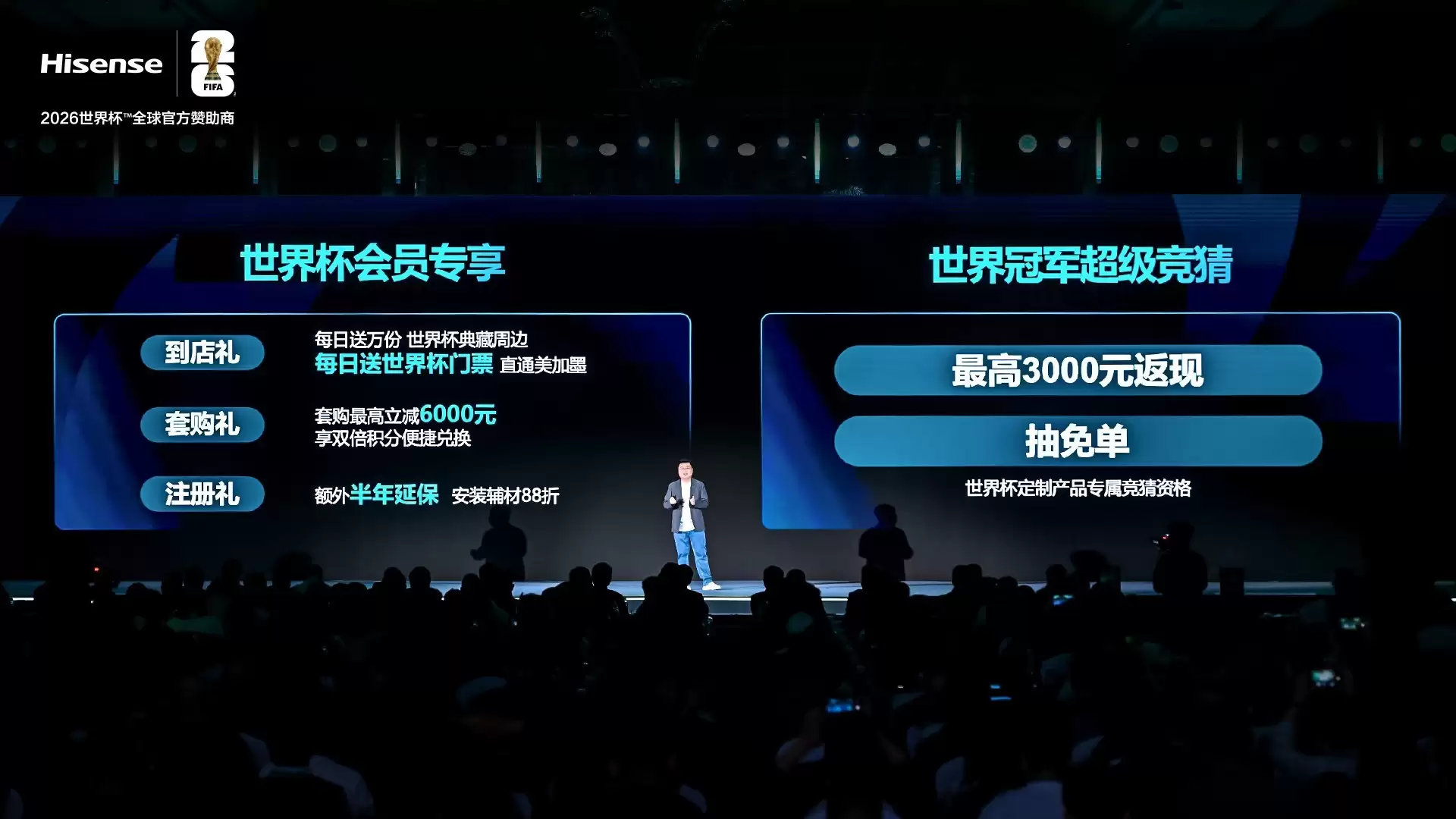 海信发布会宣布世界杯专属计划，包含6000元套购满减等超大礼包