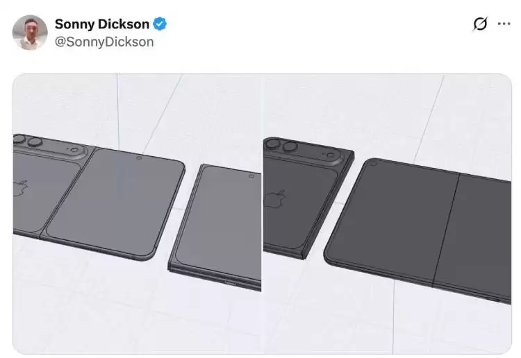 苹果首款大折叠iPhone Fold渲染图曝光,9月将搭A20 Pro芯片亮相