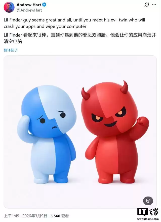 苹果宣传MacBook Neo笔记本，Finder吉祥物意外爆红