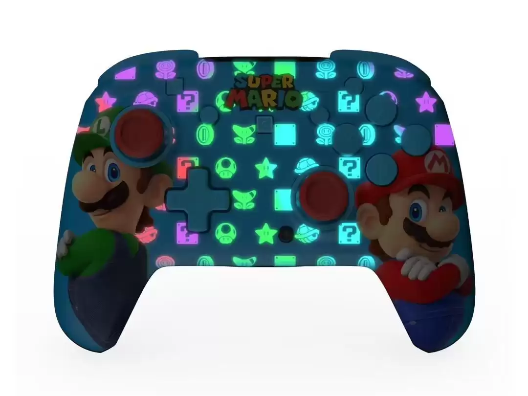 乌龟海岸推出马力欧&路易吉款Rematch无线手柄,内置RGB灯效