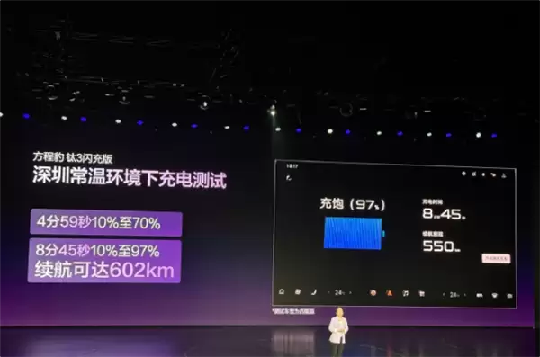 第二代刀片电池上车!方程豹豹3闪充版上市:售价15.38万元起
