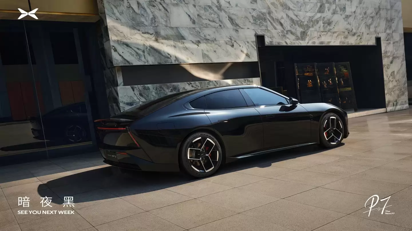 小鹏P7黑武士车色“暗夜黑”3月18日发布，官图先睹为快