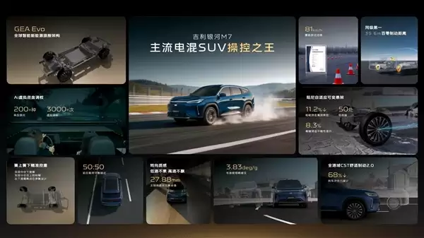 满油满电续航超1700km 银河M7官宣!吉利下一款爆款预定了