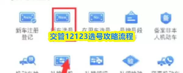 交管12123选号攻略流程