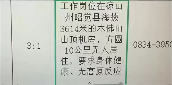 海抜3614米方圆十公里无人！一事业单位招机房管理员引热议