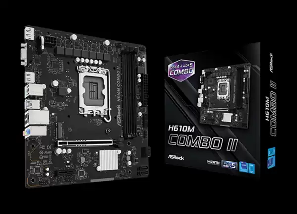 华擎发布混血版H610小主板:一条DDR4、两条DDR5