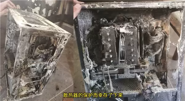 玩家房间失火：整机遭殃近乎烧成炭！张哥成功救回RTX 4060