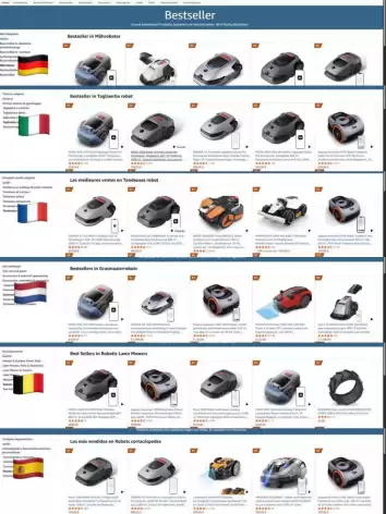 畅销海外！MOVA割草机器人登顶亚马逊多国Best Sellers榜首