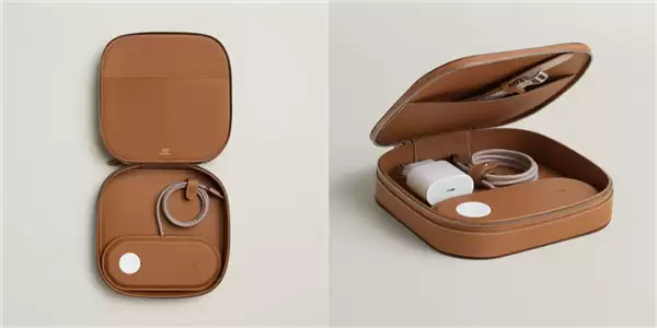 比常规款贵40倍!爱马仕推出牛皮苹果充电套装:售价高达3.5万元