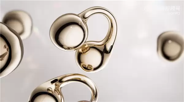 孙颖莎代言！OPPO Enco Clip2耳夹耳机外观首秀 超闪小金环