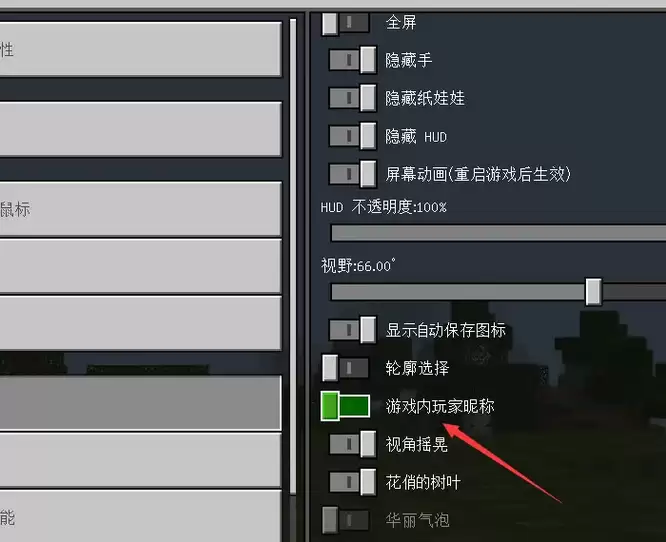 我的世界怎么隐藏玩家昵称