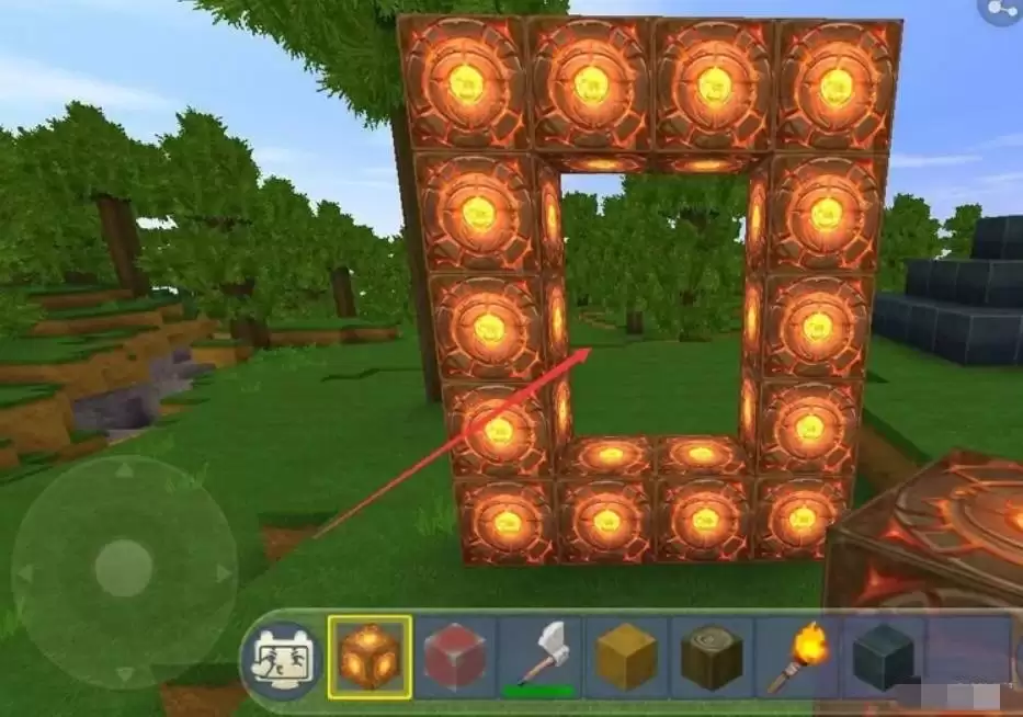 迷你世界中地心传送门怎么造