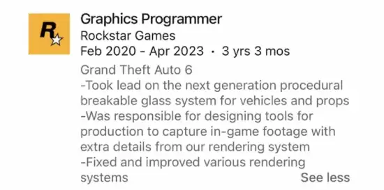 GTA6将搭载可破坏玻璃程序化系统，每碎片具独立物理属性