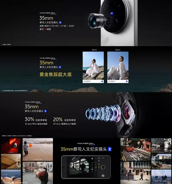 vivo X300 Ultra搭载蔡司大师镜头群:14mm-400mm全焦段直出2500万像素