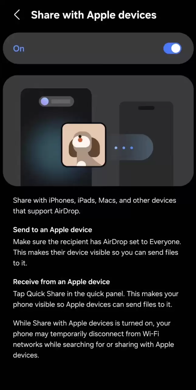 更新One UI 8.5后，三星Galaxy S22-25等手机无法正常使用跨设备分享功能