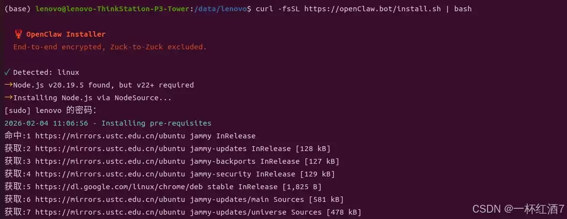 安装脚本执行过程示意