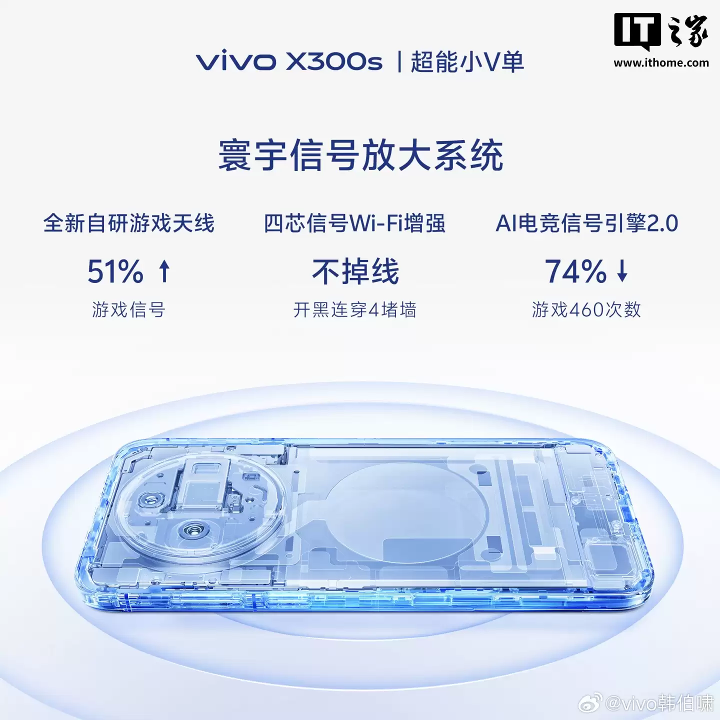 vivo X300s 新机搭载 7100mAh 蓝海电池：第四代硅负极技术，是 X 系列迄今最大电池容量