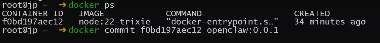 通过docker commit保存容器为镜像