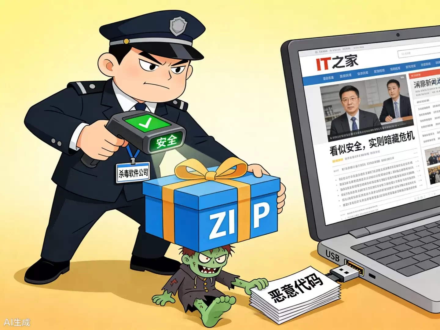 Zombie ZIP 漏洞披露：让 WinRAR/7-Zip 解压报错，已伪装绕过 50 款主流杀软