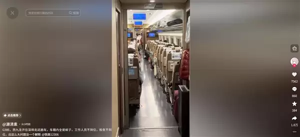 网友称高铁上蚊虫泛滥坐立难安:乘客纷纷用手驱赶