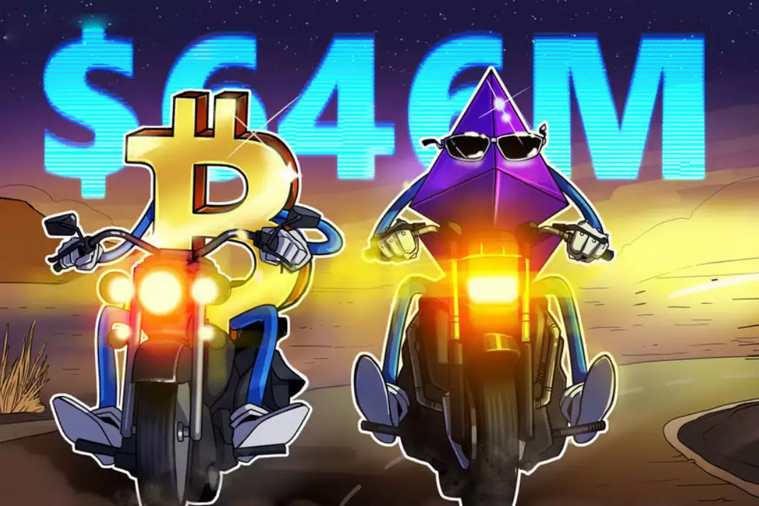 比特币（BTC）和以太坊（ETH）ETF在2026年首个交易日吸金6.46亿美元