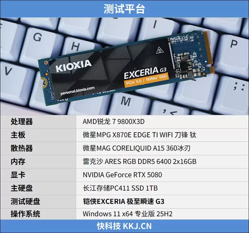 用PCIe 4.0的价格就能买到PCIe 5.0 SSD！铠侠EXCERIA G3 SSD评测：性能优秀温控一流 PCIe 5.0 SSD普及有望