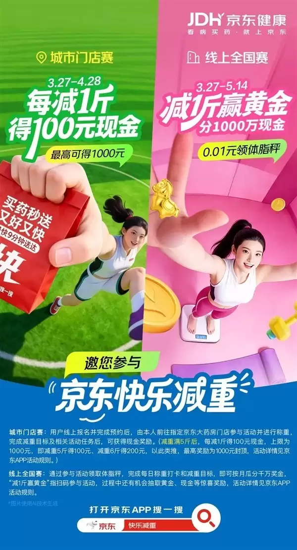 京东启动快乐减重主题活动:科学激励+专业闭环助力健康瘦身