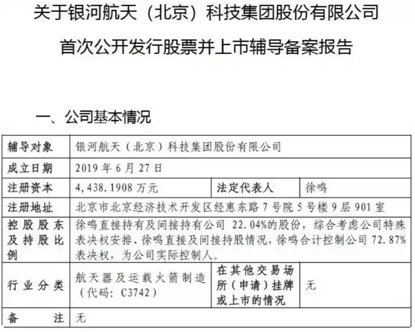 商业卫星独角兽银河航天启动IPO：创始人曾任猎豹移动总裁 雷军葛卫东都投了