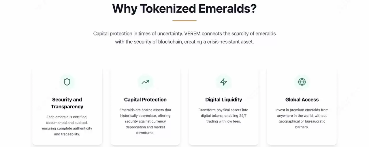 Verified Emeralds (VEREM)如何运作：开采、认证、代币化全流程