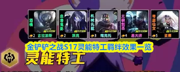 金铲铲之战S17灵能特工羁绊效果一览