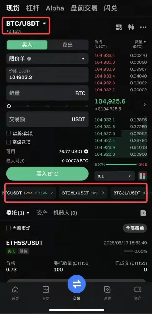 Gate交易ETF杠杆代币