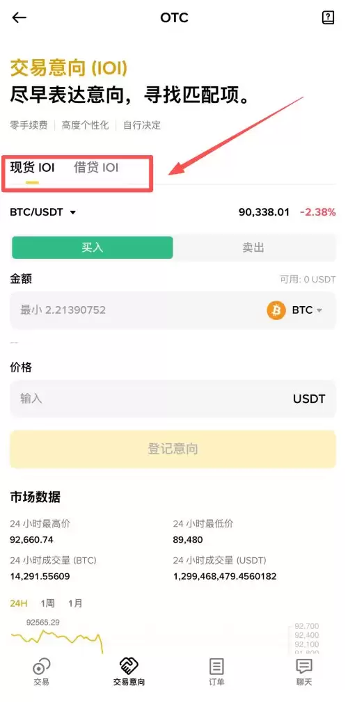 币安交易意向功能介绍