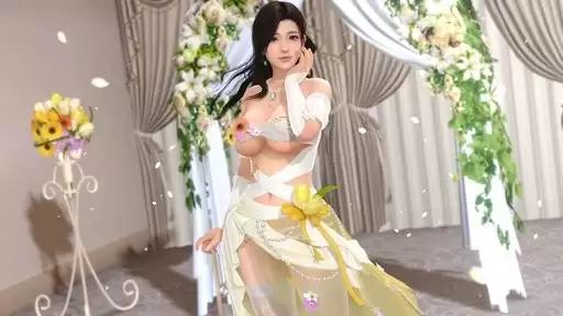 《维纳斯璀璨假期：死或生Xtreme》小百合生日活动开启 性感礼服露出东西半球