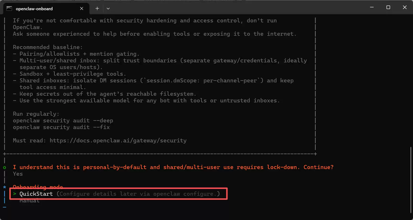 配置向导选择渠道的界面